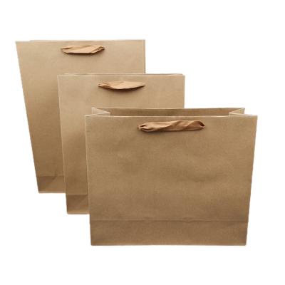 中国 Newest Design Recyclable Promotional Products Large Natural Material Kraft Paper Craft Paper Carrier Bags 販売のため