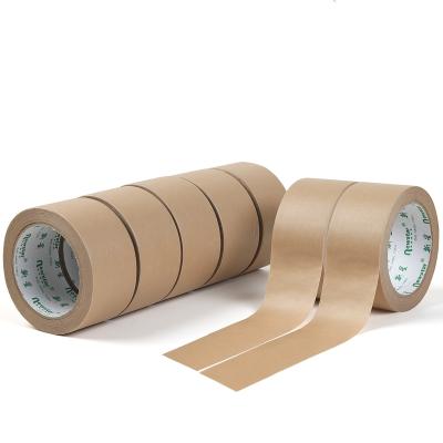 China Waterproof Ready to Ship 2-10cm Degradable Water Activated Bonded Paper Tape Packaging Kraft Paper For Box Seal for sale