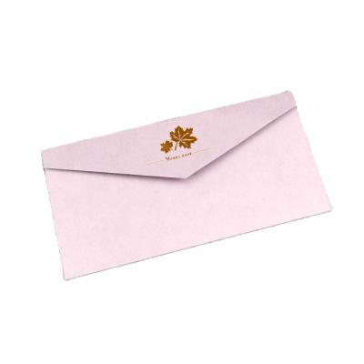 中国 Custom Printed Gift Envelope Gold Foil Business Or Greeting Envelope Personal Wedding Use Invitation Kraft Paper With Logo 販売のため