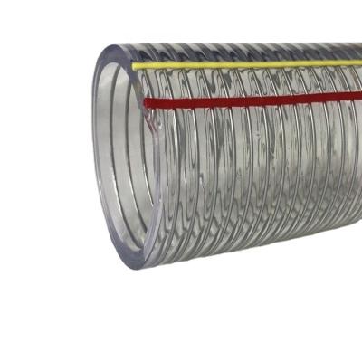 China Lightweight Food Grade Reinforced Pvc Steel Wire Steel Hose / Pipe for sale