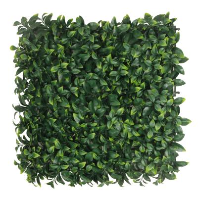 China Art Decor Handmade Plastic Green Artificial Boxwood Hedge Panels Protect for Vertical Garden Decor for sale