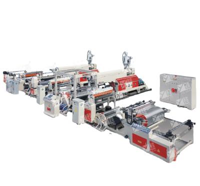 China Factory Yilian Newly SJFM-1300D Series Coffee Lamination Coating Machine Of Good Quality PE Paper Extrusion Brand Brand for sale