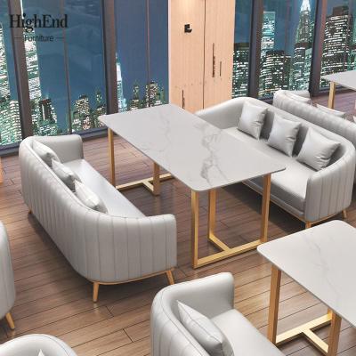 China Modern High End Leather Quiet Living Room Bar Modern European Style Furniture Sofa Set OEM ODM Velvet Atmosphere Dining Room Fabric Sofa for sale