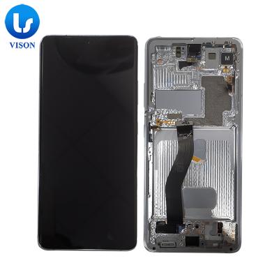 China Ultra cell phone S21 lcd, for samsung s21 ultra 2d flat panel, for samsung galaxy s20 s21 ultra lcd display digitizer for samsung galaxy s21 ultra with the frame for sale