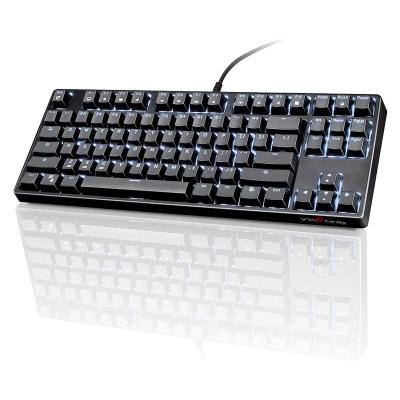 China Sale Wired Mechanical Keyboard ABS Keycaps Brown Switch 87 Keys Led USB Mechanical Keyboard for sale