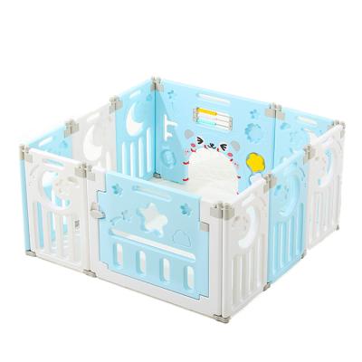 China Multi-Function Easy Foldable Plastic Foldable Play Yard Safety Fold Assembly Baby Playpen Indoor for sale