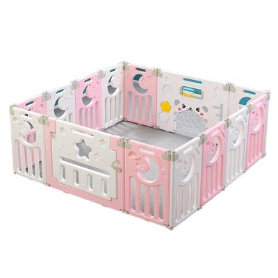 China Easy Assembly Cheap Plastic Baby Playpen For Indoor Use Baby Indoor Fence for sale