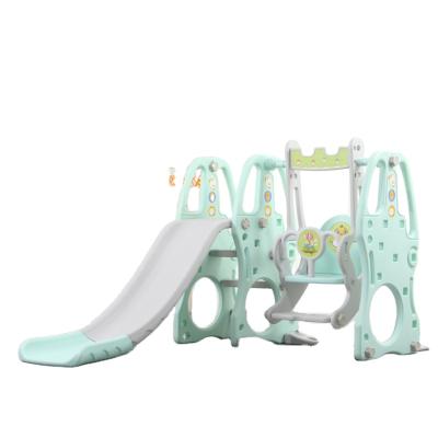 China Multi-Functional Indoor Plastic Kids Swing And Swing Plastic Slide for sale