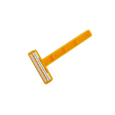 China Twin Blade Pearlmax Top Selling Orange Plastic Lubrication Strip Shaving Razor, Stainless Steel Twin Blade Razors Disposable Razor for sale