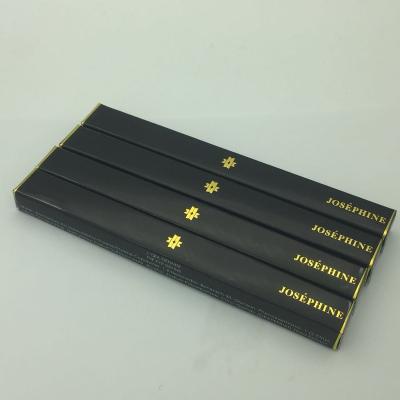 China Recyclable Make Up Gloss Luminous Film Cosmetic Boxes Printing Eyeliner Paper Packaging Boxes With Gold Foil for sale