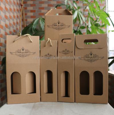 China High Quality Recyclable Package Red Wine Paper Cardboard Packaging Box With Logo for sale