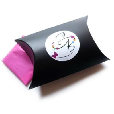 China Recyclable Custom Colorful Printed Pillow Box Case For Candy, Watch, Gifts for sale