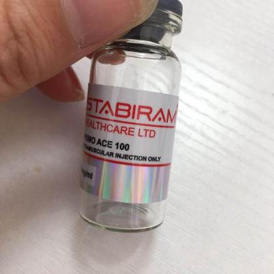 China Custom Made 10ml Holographic Wholesale Free Design Vial Labels For Test Cypionate Steroid, EQ for sale