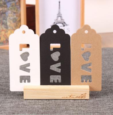 China Sustainable Custom Kraft Paper Hang Tag Thank You / Love You Tag Gift Wrapping Tag for sale