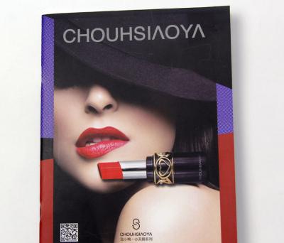 China paper & Popular Cardboard Fashion Printing Cosmetic Catalog / Brochure Design for sale