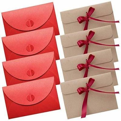 China Custom Luxury Gift Wrap Style Love Heart Loop Wrapping Paper Envelope and Cards for sale