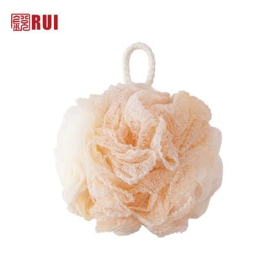 China EXFOLIATE Antisepsis 60g Customized Bath Soap Balls Soft Exfoliating Mesh Sponges Body Scab Buddy Shower Puffs for sale