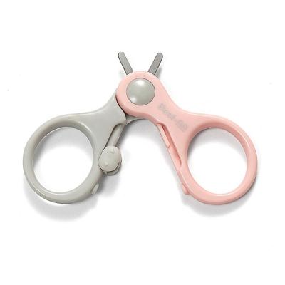 China Best selling blunt knife head curved stainless steel baby nail scissors and safety baby nail scissors peel for sale