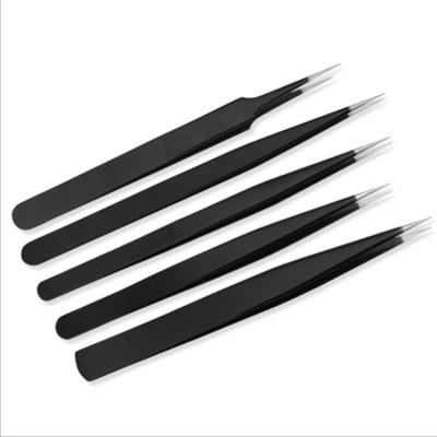 China Popular High Quality Slanted Eyebrow Tweezers Set Laah Eyebrow Tweezers Vetus Volume Eyelash Extension Tweezers for sale