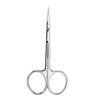 China Dull Knife Pedicure Scissors Curved Head Cuticle Nail Scissors Wholesale Professional Manicure Scissors for sale