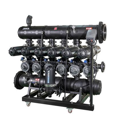 China Smooth 4 Inch 6 Unit Automatic Backwash Disc Filter System For Industrial Cooling Tower Filtration for sale