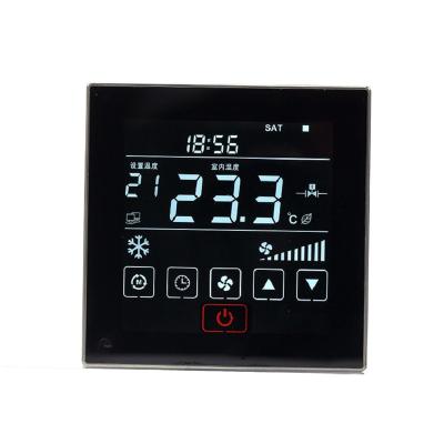 China Bandary 7 Day Programming 7 Day Touch Screen FCU Room Programming Thermostat with External Sensor for sale