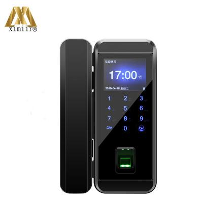 China 1000 Fingerprint Glass Lock Digital Electronic Door Lock For Home Anti-theft Password RFID Smart Card Standalone Opener XM-300B for sale