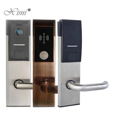 China High Quality Access System Door Lock Stainless Steel Hotel Electronic Card Door Lock Home Security Smart Door Latch HM-205 for sale