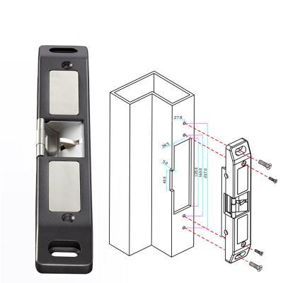 China 304 Stainless Steel Electronic Door Lock 12V Stainless Steel Strike Push Bar Lock 220mA Electric Power To Open Emergency Door Lock for sale