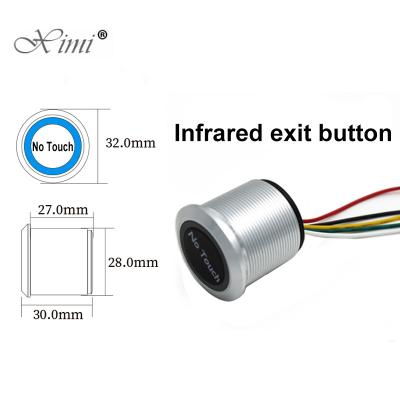 China 304 Stainless Steel Infrared Sensor Switch No Touch Switches Door Release Exit Button Contactless With LED Indication 304 Stainless Steel for sale