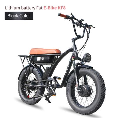 China Retro 500W17.5AH48V Aluminum Alloy Electric Bicycle, 20 Inch Powerful Fat Tire Ebike for sale