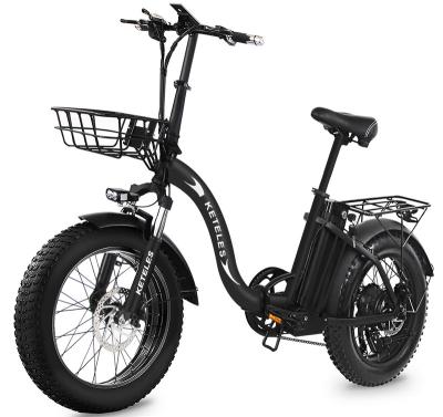 China Aluminum Alloy 350W48V13AHHigh Quality Folding Electric Bicycle, Fat Tire Adult 20 Inch Ebike for sale