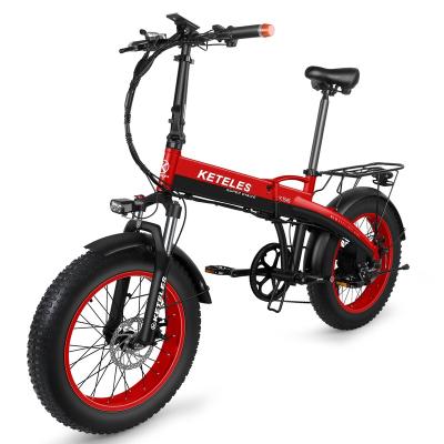 China Aluminum Alloy Convenient Fat Tire Electric Bicycle , 750W13AH Folding Electric Bicycle for sale