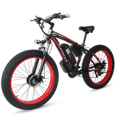 China 23AH Motor 23AH Double Tire Lithium Battery 26x4.0 Fat Inch Electric Bike E-Bike 2000W with 2 Front and Rear Motors for sale