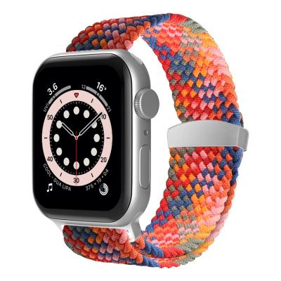 China Newest 2022 Cool Popular 45mm Nylon Braided Nylon Watch Band For Apple Watch 7 6 5 4 3 for sale