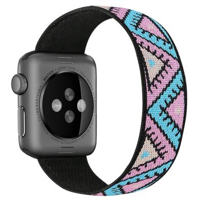 China Wholesale Coolyep Shockproof Wrist Sports Braided Nylon Watch Band Strap For Apple Watch 6 for sale