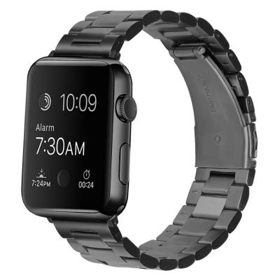 China Coolyep Custom Shockproof Mens Watches Metal Strap Black Band Best 42mm For iwatch 6 for sale