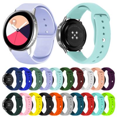 China Water Resistant 20mm 22mm Watch Bands Quick Release Sport Silicone Strap For Samsung Smart Watch Wristband for sale