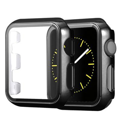 China Electroplating Coolyep Plated Full Curved Protective Case For Apple Watch iWatch Case Series 6 SE 44mm 40mm 42mm 38mm for sale