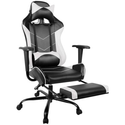 China Free Sample Spinning Racing Logo Silla Gamer Massage Cheap Gaming Computer Custom Desk Gaming Chair With Footrest for sale