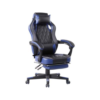 China Wholesale Adjustable Rotating Computer Gaming PU PC Gaming Executive Leather Extended Chair With Footrest for sale