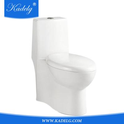 China Chrome Plated Dual Flush Oval Dual Flush Bowl One Piece Ceramic Toilet In CUPC Standard for sale