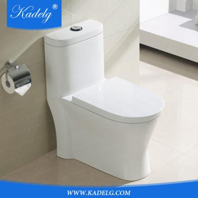 China Dual-Flow CUPC Front 1-Piece 3.5 L / 4.8 L White Comfort Size Oval Toilet for sale