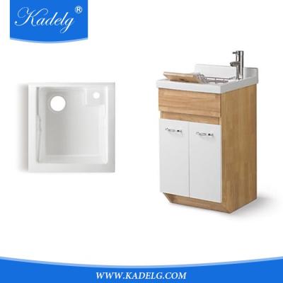 China Modern Used Bathroom Vanity Cabinets Simple Design Ceramic Deep Sink For Laundry for sale