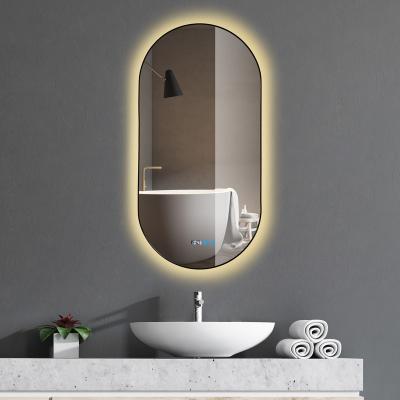 China New magnifying vanity mirror with extremely narrow metal aluminum framed mirrors for dressing room dressing and make up for sale