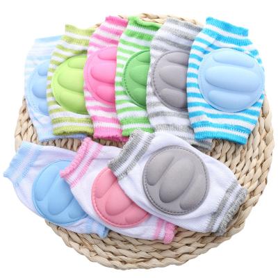 China Breathable Baby Cotton Material Knee Crawling Sleeve Softly Protect Knee Baby Sponge Knee Pads for sale