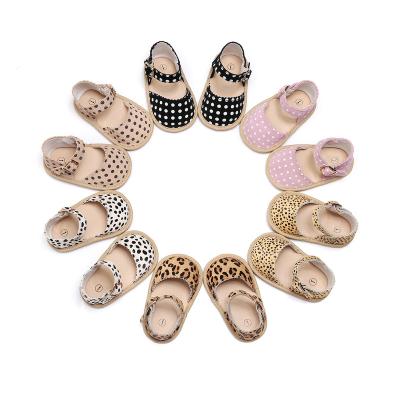 China New Genuine Leather Infant Sports Shoes Flat Arrivals Baby Shoes Toddler Leopard Print Flat Shoes Factory Direct For Kids for sale