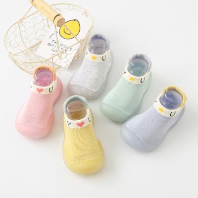 China QUICK DRY Summer Kids Girls Boys Toddler Ankle Baby Knitted Floor Sock Breathable Floor Sock Infant Anti Slip Soft Sole Crib Shoes for sale