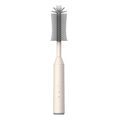 China BPA Free 2021 Speed ​​Adjustable Electric Baby Bottle Brush Nipple Remover Automatic Rotating Bottle Brush for sale