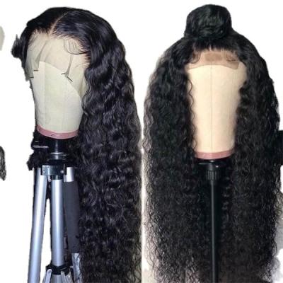 China Cheap Remy Brazilian Natural Human Hair Water Wave Lace Closure Wig For Color Women Virgin Hair Lace Front Wig for sale